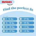 Huggies Size 8 Diapers, Snug & Dry Baby Diapers, Size 8 (46+ lbs), 96 Count (2 Packs of 48), Packaging May Vary