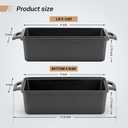 Northriver Casting 95 Inch Cast Iron Loaf Pan with Lid | Bread Baking Pan | Even Heat Distribution for Homemade Bread, Cake, and Meatloaf | 2 Piece Set