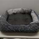 INVENHO Dog Bed Medium Size Dog, Orthopedic Warming Soft Calming Sleeping Puppy Bed Durable Pet Bed with AntiSlip Bottom