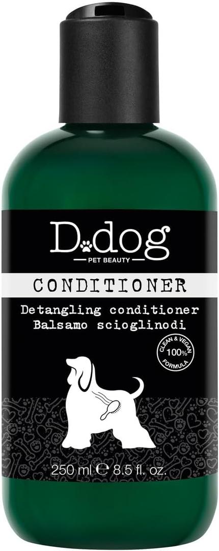 Diego dalla Palma D-Dog Detangling Conditioner - Softens Hair, Easy Combing - Reduces Knots and Tangles - Shield Against Breakage - Protects Hair from Heat During Drying - for All Hair Types - 8.5 Oz