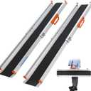 Ruedamann Portable Wheelchair Ramp, 6FT Adjustable Aluminum Ramp for Home, 600lbs Capacity,Telescoping Non-Skid Surface Wheel Chair Ramp for Home, Stairs, Steps, 2Pcs