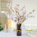 3Pcs Artificial Cherry Blossom Branches Fake Flowers Arrangements for Home Wedding Office Decoration-31 Inch