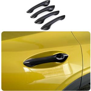 Car Accessories Fit for Chevrolet TRAX 2024 2025 2026 Exterior Door Handle Cover Trims (Without Smart Holes:Glossy Black) 4PCS ABS