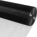Black Vinyl Coated Hardware Cloth 1/2 Inch 48inx100ft 19 Gauge, Welded Wire Fencing Chicken Wire Mesh Roll Cage Wire Netting