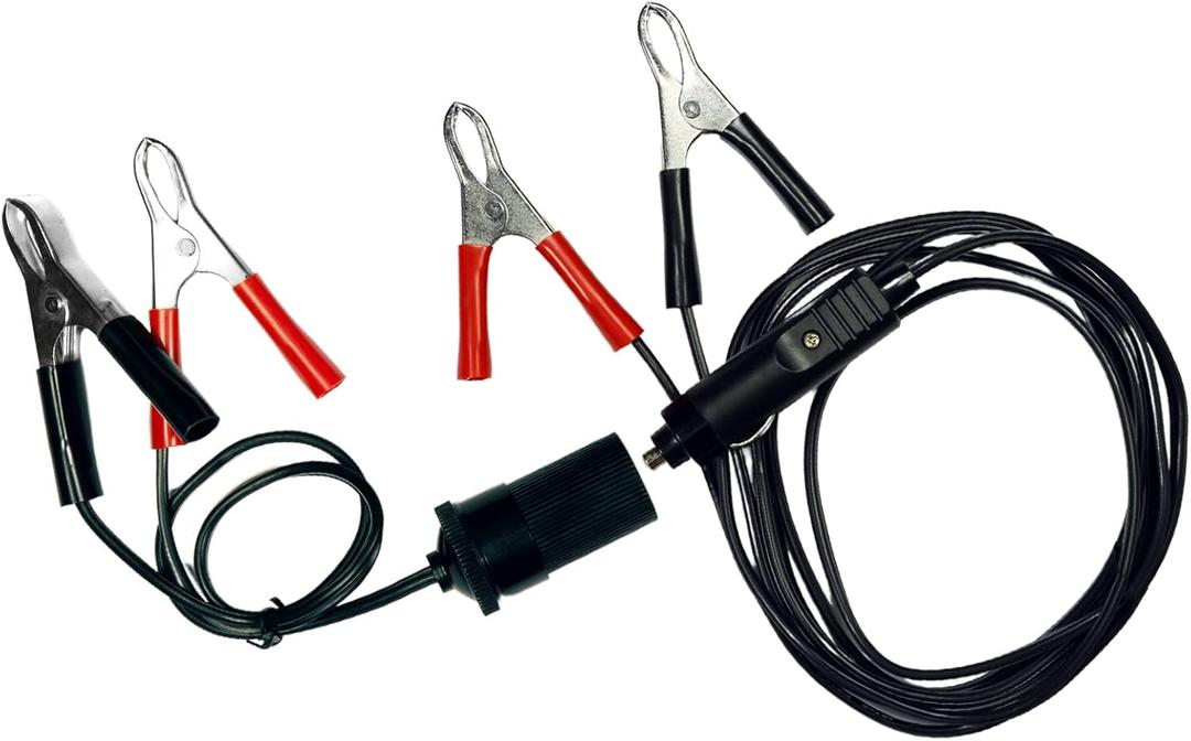 Upstart Jumper Cables for Motorcycle Dirt Bike ATV RV Lawnmower Battery, Charge or Jump Car-to-bike or bike-to-bike, Fuse Protected Battery Jumper Cables for 12V Batteries, Heavy Duty & Portable