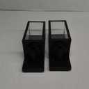 Outdoor Wall Light Fixtures, Exterior Waterproof Wall Lanterns, Porch Sconces Lighting with E26 Sockets & Glass Shades, Modern Matte Black Outside Lights for Patio Front Door Entryway Garage, 2-Pack