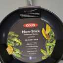 OXO Enhanced 10" Frying Pan Skillet, PFAS-Free Ceramic Nonstick, Durable Hard Anodized Cookware, Scratch Resistant, Stainless Steel Handle, Good Grips, Dishwasher Safe, Oven Safe, Black