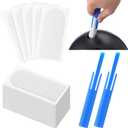 RoundFunny 32 Pcs Bowling Accessories Include 2 Bowling Tape Insert Tools and 30 Tape Thumb for Bowlers Remove Tool for Men Women (Blue)