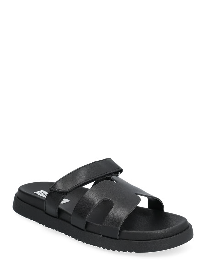 SM NEW YORK Leather Sandals Black Size 6