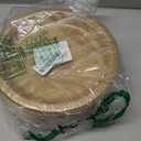 120 PCS Gold Plastic Plates, 9 Inch Disposable Dinner Plates for Party Heavy Duty Plastic Dinnerware Sets for Wedding Easter Picnic BBQ (Gold, 9")