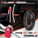 Dirt Bike Tire Changing Tool Kit-Complete Package for Motocross, Enduro, Dirt Bikes 16" to 21" Wheels, Includes 15/17/20/25mm Axles, Colorful