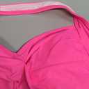 Women Tankini Bathing Suit Top - Halter Swim Tops Only Tummy Control No Bottom Swimwear Hot Pink XL