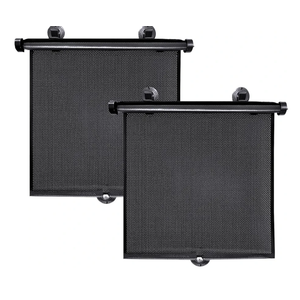 2 Pack Window Sun Shades Retractable Car Curtains Window Covers Protect Baby Kids Sun Shade for Car Window UV and Sun Glare Protection Accessories 18" x 20" (Large)