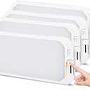 4Pack RV Lights Interior 1200LM3 Color 12V RV LED Lights Interior with Remote Control, 3000-6500K Dimmable RV Interior Lighting Ceiling Light for RVs/Camper/Trailer/Boat