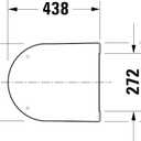 Seat and cover Compact ME by STARCK white hinges ss w. automatic