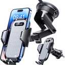 VANMASS [True Military-Grade] Car Phone Holder [Best Suction & Clip] Cell Phone Mount for Dashboard Windshield Vent Truck Cradle Dash Stand for iPhone 15 Pro Max 14 13 12 Android, White