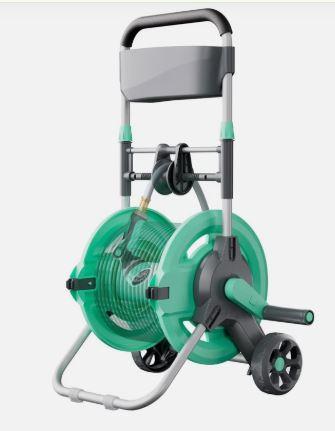 Garden Hose Reel Cart, Hold Up to 100 Ft of 1/2" Hose, Water Hose Reel Cart 