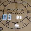 LEIKE Large Wall Clocks with Night Light Battery Operated,Silent Non Ticking,Rustic Modern Big Wood Clock for Living Room, Bedroom,Kitchen,Farmhouse,Office,Home Decor-24 Inch(Black-Arabic Number)