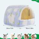 Guinea Pig Hideout Guinea Pig House,Washable Hamster House Small Animal Cage Accessories for Mouse Chinchillas Hamsters Hedgehogs Ferrets Bearded Dragons and Rats