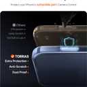 TORRAS Shockproof for iPhone 17 Pro Max Case with Camera Control Button, [12FT Military Grade Drop Protection] Soft Touch & Transparent Slim 17 Pro Max Case with DIY Buttons, Crystal Clear