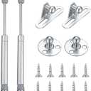 4 Pcs Gas Springs,100N/22.5LB Gas Struts Lift Supports,Gas Shocks, Soft Close Hinges,Furniture Cabinet Door Lid Stay,Hydraulic Gas Lift Spring Stay for Cabinet,Storage Box Spring Struts -10.43"
