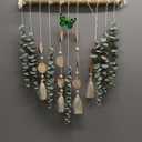 Artificial Eucalyptus Wall Decor Fake Greenery Leaves Stems Wall Hanging Plants on 16.5 inch Wooden Stick Boho Rustic Farmhouse Decor for Bedroom Kitchen Dining Room Bathroom