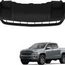 munirater Front Bumper Lower Skid Plate Plastic Without Tow Hook Holes Replacement for 2015-2020 Colorado GM1095206 22891697