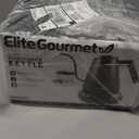 Elite Cuisine 1L Gooseneck Kettle - Black