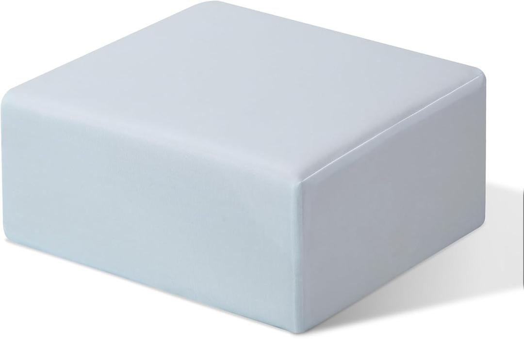 TOPPURE Cube Memory Foam Pillow for Side Sleepers(14"x14"x6" Large and Thick), Cervical Pillow for Neck and Shoulder Pain Relief, Travel Pillow, Gray
