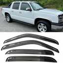 Window Visors Rain Guards Vent Deflectors for Truck 2002-2006 Avalanche/Suburban/Escalade EXT/Yukon XL, 2001-07 Chev/GMC Silv/Sierra 1500/2500/3500 Classic/Crew 94355 4-Pieces Set
