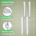 Fence Post Repair Stakes Kit, White, 4-Pack