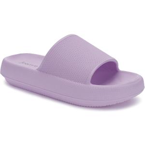 Joomra Women's Slides Cushioned Quick Drying Foam Female Pillow Shower Slippers House Shoes Indoor Pool Beach Spa Garden Sandals for Ladies Sandles Purple, 40-41