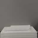 IRIS USA 3-Shelf Light Duty Plastic Storage Shelves, 150lb Capacity, 33" H x 24" W x 12" D, Medium Modular Shelving Unit Storage Organizer for Bathroom, Laundry, Garage & Home, Storage Rack - White