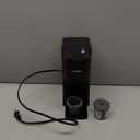 Mini Hot and Iced Coffee Maker Single Serve, for K Cup and Ground, 6 to 14 Oz Brew Sizes, with Recipe Book, for Home, Travel, RV, Office and Dorm, Classic Black (2.0 Version)