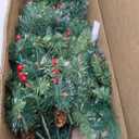 Nearly Natural 4ft. Pine, Pinecone and Berries Artificial Christmas Tree with 100 Clear LED Lights in Decorative Urn
