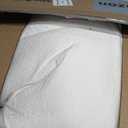 Extra-Thick 2 Inch Queen Size Mattress Topper - Ultra Plush & Soft Viscose Derived from Bamboo Mattress Pad, Naturally Cooling & Perfect for Full Body Support, Snow White