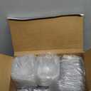 Nuogo 100 Pcs 12 oz Clear Plastic Dessert Cups with Lids and Sporks, Square Parfait Cups for Yogurt, Pudding, Mousse, Fruit, Appetizers, Snacks