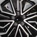 BDK 16 Inch Hubcaps Set of 4 OEM Replacement Snap-On Wheel Rim Covers - Universal Fit Car Wheel Cover for Cars, Trucks, SUV, Vans Durable ABS Black & Silver 10-Spoke Hub-Cap Car Accessories Exterior