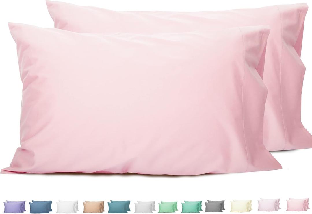 Sunflower King Pillowcases Set of 2, 100% Cotton King Pillow Cases 2, 2040 inches Dark Pink, Soft and Breathable