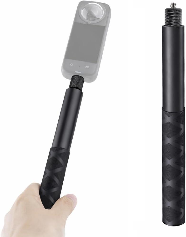 47.2" Invisible Selfie Stick for Insta360 X5/X4/GO3 DJI OSMO - Aviation Aluminum 120cm Extension Pole with Auto-Remove 360 Technology
