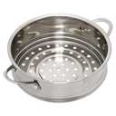 Stainless Steel Steamer Basket with Handle for Kitchen Suitable for All Types of Cookers 16cm