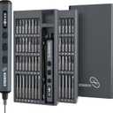 STREBITO Mini Electric Screwdriver Set, 70 in 1 Small Electric Screwdriver - 64 S2 Preicison Bits, 5 Torque Settings, 4 LED Lights, Mini Power Screwdriver Repair Tool Kit for PC Electronic (Upgraded)