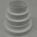 Vent Systems 3 4 5 6 White Plastic Duct Reducer Increaser  2 Pack  Highly Durable Universal Vent Adapter for HVAC Air Ducts  Easy to Install in Bathroom, Kitchen, and Office Ventilation Systems