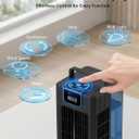 Portable Air Conditioner, 4-in-1 Personal Mini Air Conditioner Cooling Fan, 2000ML Portable AC Evaporative Air Cooler with 1-8H Timer, 120 Oscillation, 4 Speeds & 7 RGB Light Modes for Room Office
