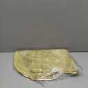 Sliner 12 Pack Thanksgiving Pumpkin Placemats 17 x 16 Inch Vinyl Metallic Pressed Fall Autumn Table Mat Decorations Farmhouse Harvest Pumpkins Round Placemats for Party Kitchen Dinning (Gold)