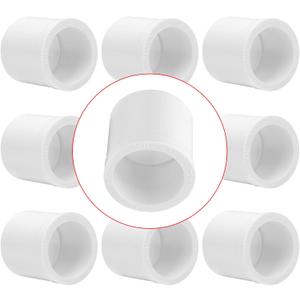 10Pack 3/4"x 1/2" PVC DWV Reducing Bush Adapter Pipe Fitting SCH40 PVC Reducer Bushing (Socket x Socket) PVC Pipe Reducing Bushing Fitting for Home Sewer Plumbing