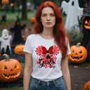 Halloween Ghost Shirts: Magic Kingdom Shirt Women Funny Magic Castle T Shirt Spooky Season Halloween Short Sleeve TeesMedium,White1 (White, M)