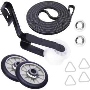 Dryer Repair Kit Ken-more Series 70 80 90 500 600 Whirl-pool WED4815EW1 WED4800BQ1 Ama-na NED4655EW1 NGD4655EW2 WED4800XQ1 Drum Roller kit with Idler Pulley and Belt.