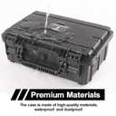 TIFFDADA Protective Hard Shell Carrying Case Compatible with Nintendo Switch 2 (2025), Waterproof Travel Bag Holds NS2 Console, Pro Controller, Dock, Joy-con Grip, Power Adapter and Other Accessories (Black)