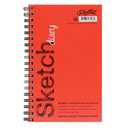 UCreate Sketch Diary, Medium Weight, 9-1/2" x 6", 70 Sheets